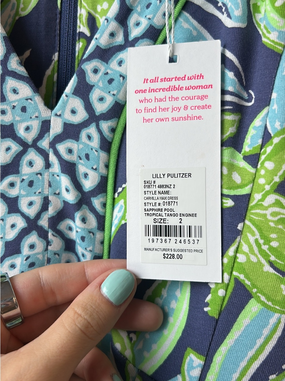 Lilly Pulitzer NWT Carmilla maxi dress - Picture 3 of 3